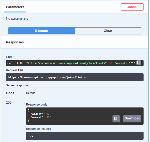 Web api endpoint call example