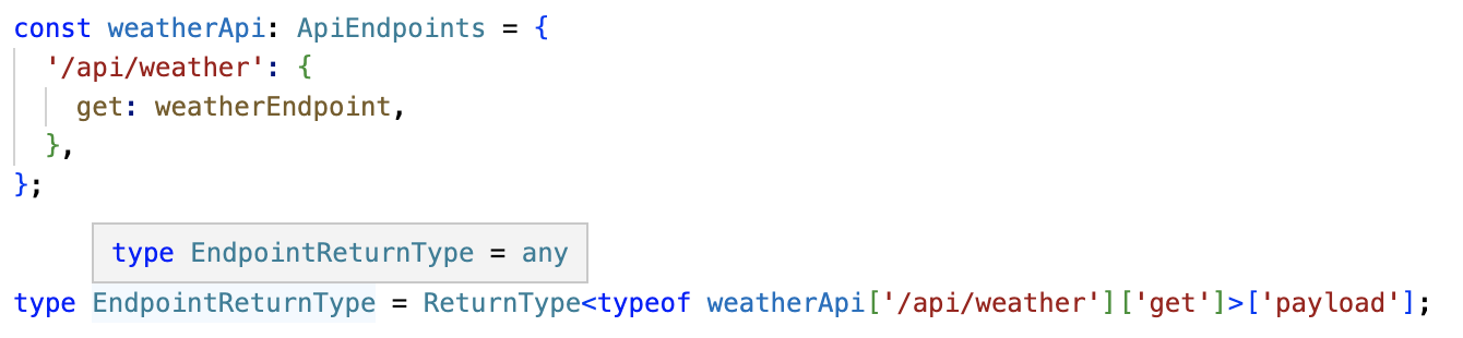 Typescript inferring obstruction
