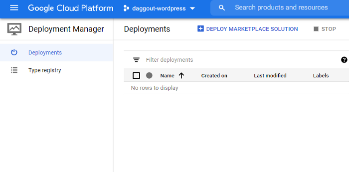 Google Cloud deployment manager